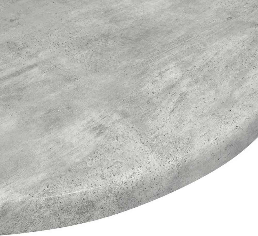 Stalo viršus Ø 40 x 1,5 cm Apvali Apdirbta mediena Betono pilka