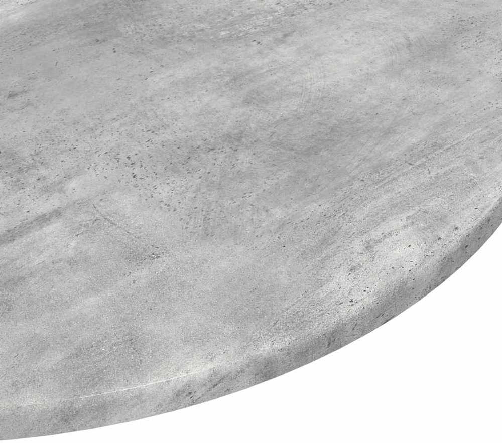 Stalo viršus Ø 60 x 1,5 cm Apvali Apdirbta mediena Betono pilka