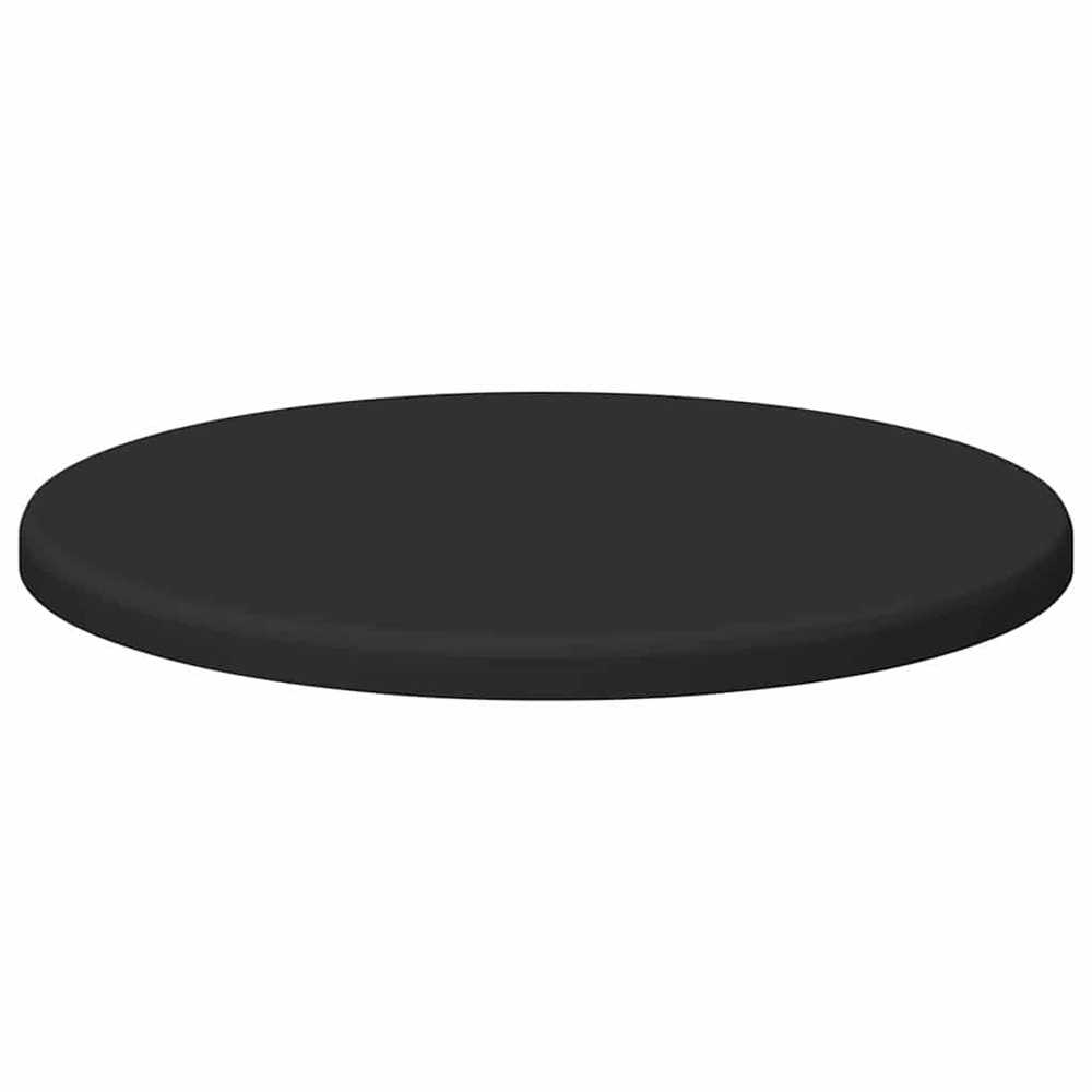 Stalo viršus Ø 30 x 1,5 cm Apvali Apdirbta mediena Juoda