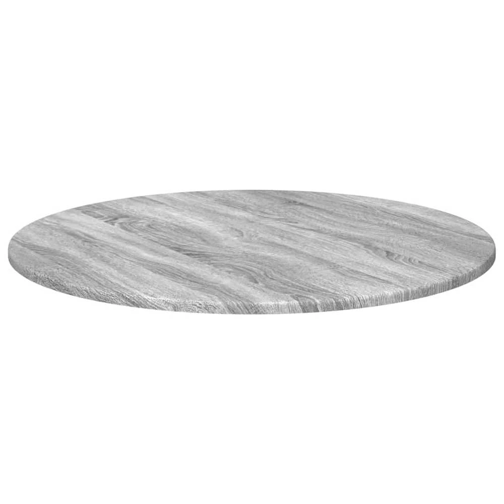 Stalo viršus Ø 70 x 1,5 cm Apvali Apdirbta mediena Pilka Sonoma