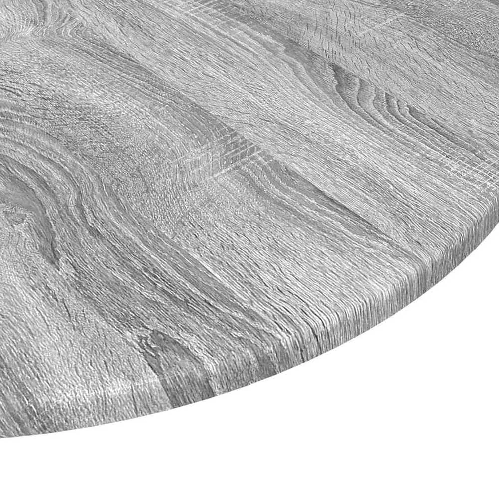 Stalo viršus Ø 70 x 1,5 cm Apvali Apdirbta mediena Pilka Sonoma