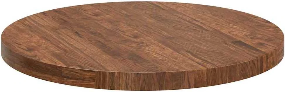 Stalo viršus Ø 70 x 4 cm Apvali Kietas ąžuolo medis