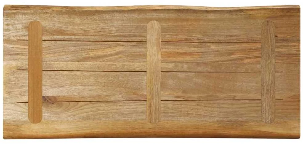 Stalviršis, 100x40x2,5cm, mango masyvas, su gyvu kraštu