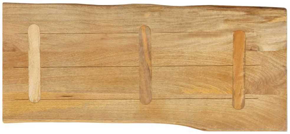 Stalviršis, 100x40x2,5cm, mango masyvas, su gyvu kraštu