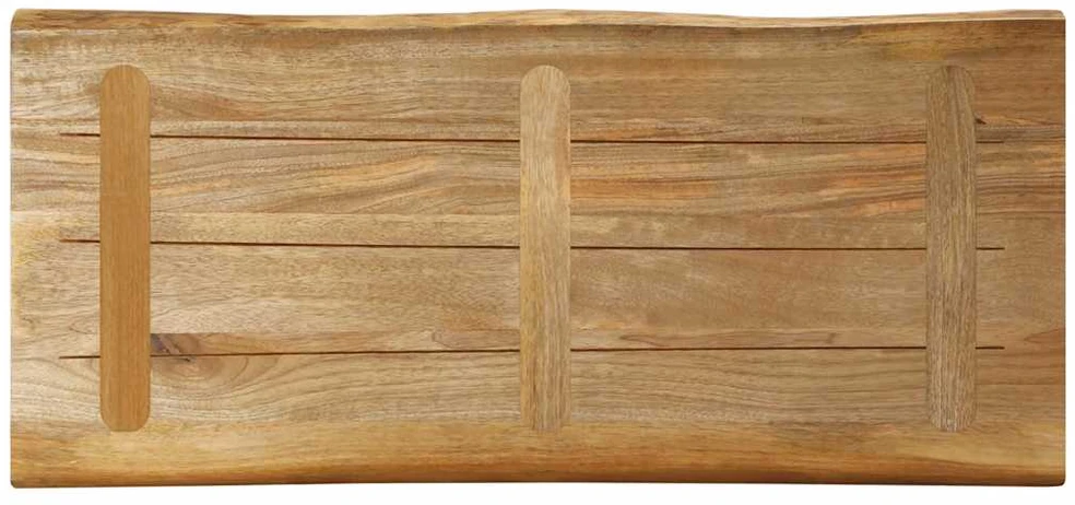 Stalviršis, 100x40x2,5cm, mango masyvas, su gyvu kraštu