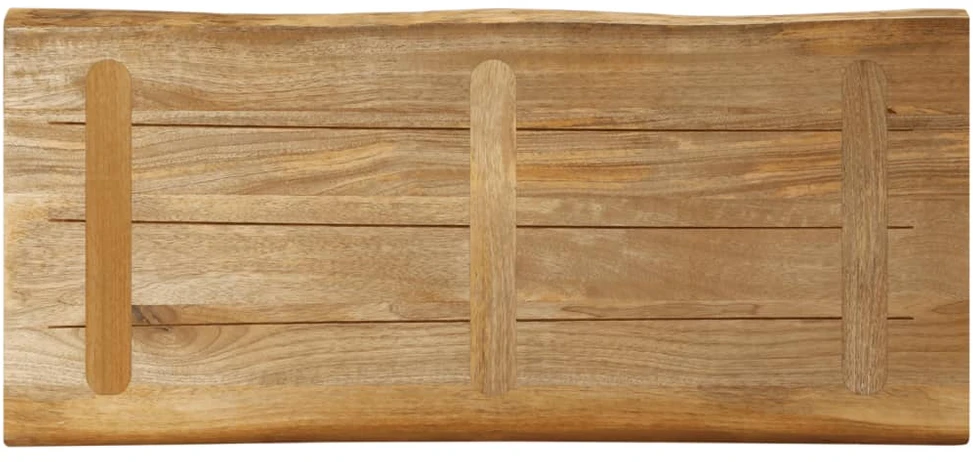 Stalviršis, 100x40x3,8cm, mango masyvas, su gyvu kraštu