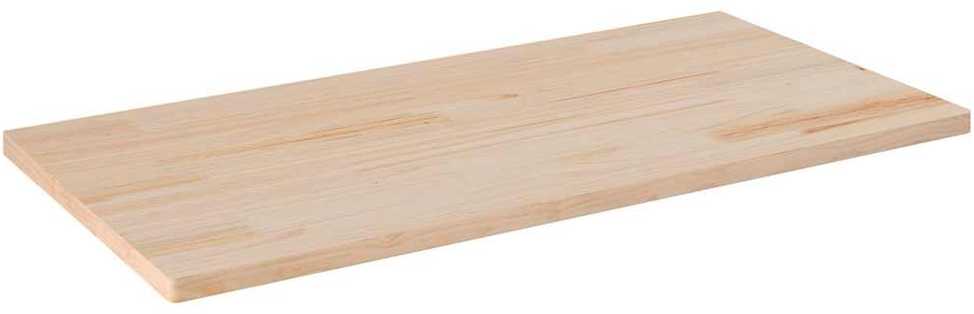 Stalviršis, 100x50x2,5cm, pušies medienos masyvas, stačiakampis