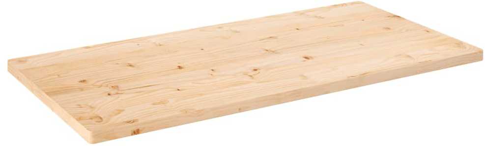 Stalviršis, 100x50x2,5cm, pušies medienos masyvas, stačiakampis