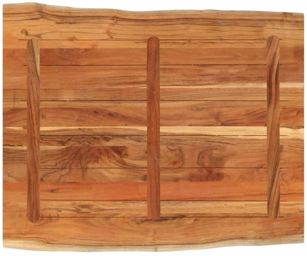 Stalviršis, 100x80x2,5cm, akacijos masyvas, su gyvu kraštu