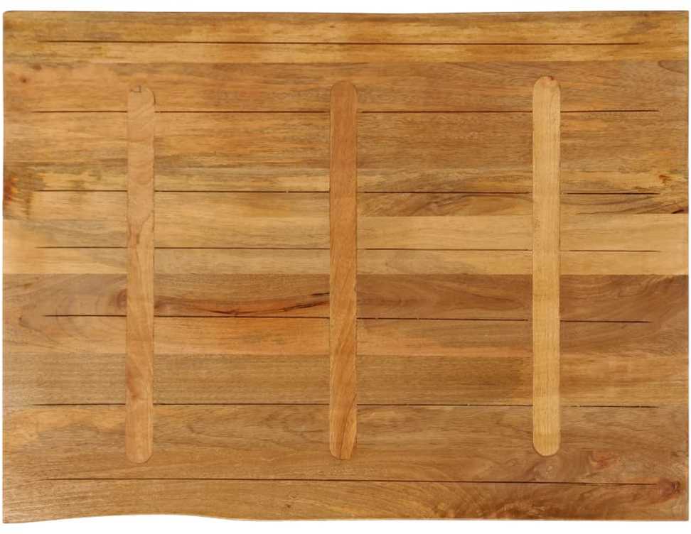 Stalviršis, 100x80x2,5cm, mango masyvas, su gyvu kraštu