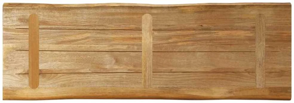 Stalviršis, 110x40x2,5cm, mango masyvas, su gyvu kraštu