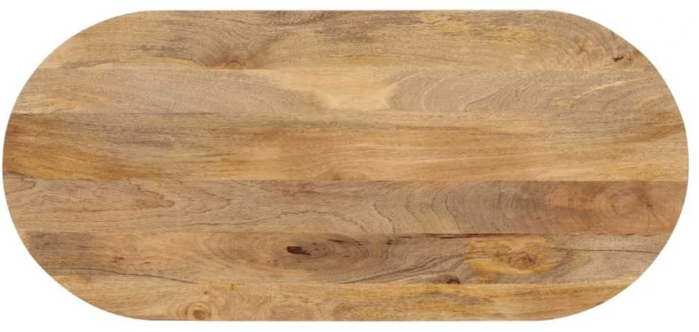 Stalviršis, 110x40x3,8cm, mango medienos masyvas, ovalo formos