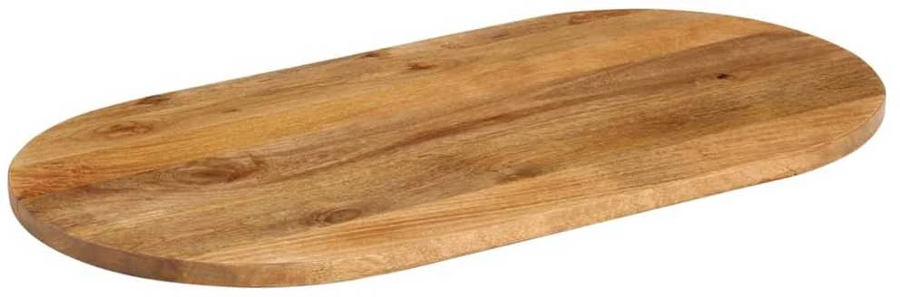 Stalviršis, 110x40x3,8cm, mango medienos masyvas, ovalo formos