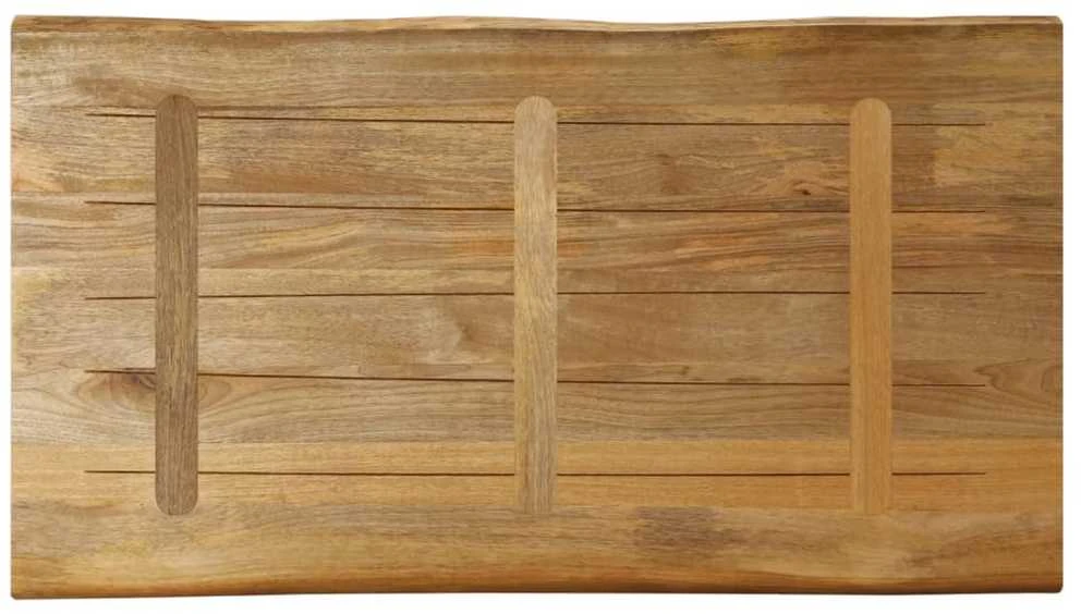 Stalviršis, 110x60x2,5cm, mango masyvas, su gyvu kraštu