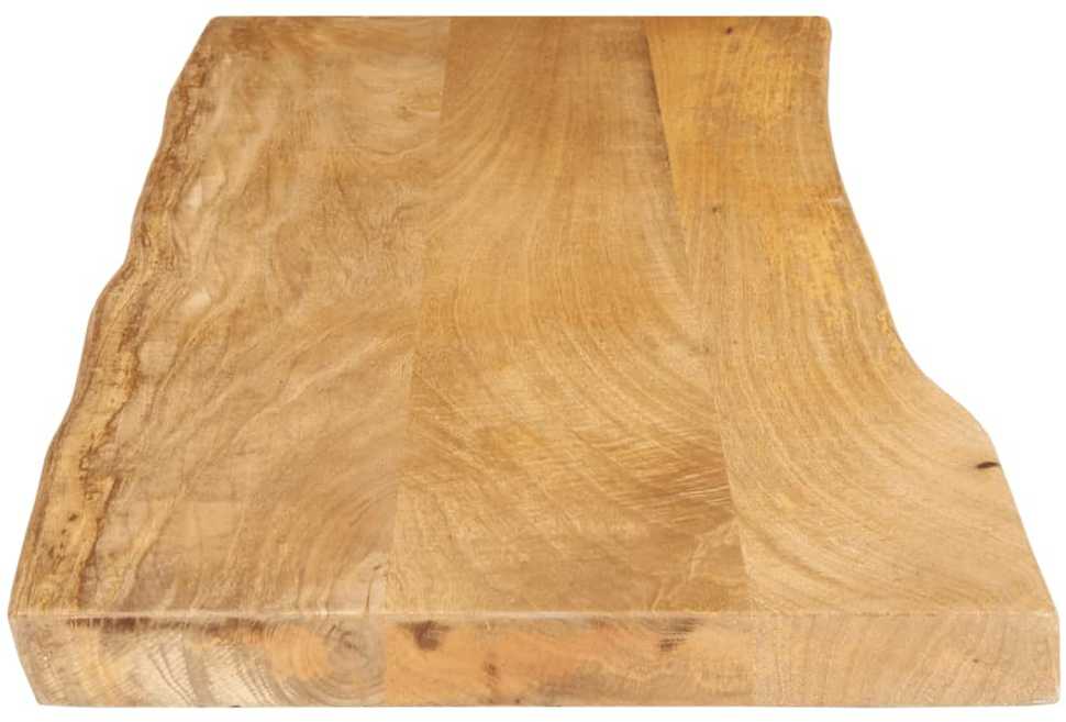 Stalviršis, 120x40x2,5cm, mango masyvas, su gyvu kraštu