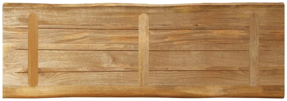 Stalviršis, 120x40x3,8cm, mango masyvas, su gyvu kraštu