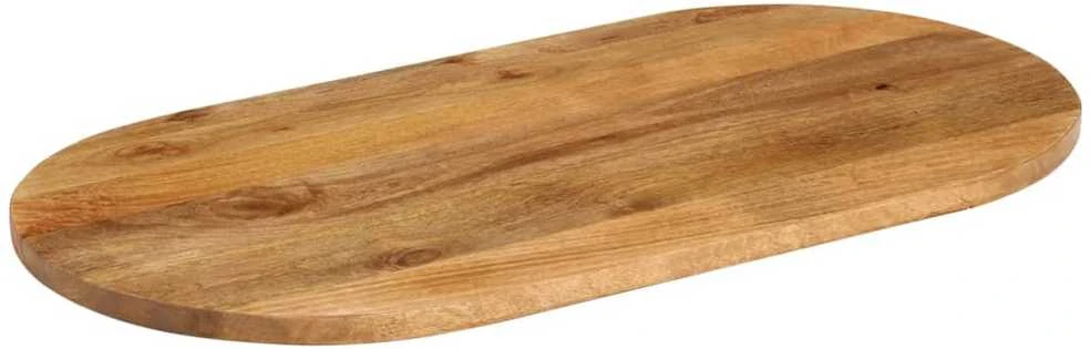 Stalviršis, 120x50x2,5cm, mango medienos masyvas, ovalo formos