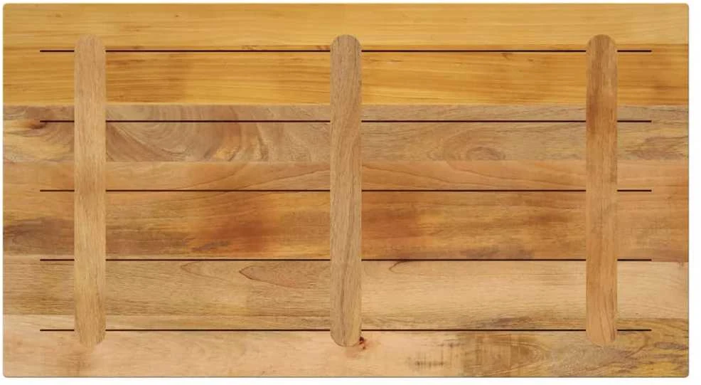 Stalviršis, 120x60x1,5cm, mango medienos masyvas, stačiakampis