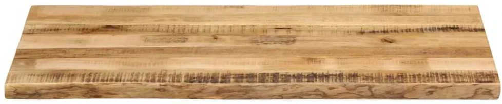 Stalviršis, 120x60x2,5cm, mango masyvas, su gyvu kraštu