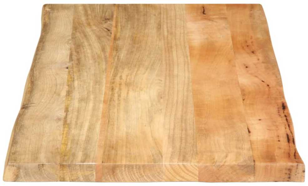 Stalviršis, 120x60x2,5cm, mango masyvas, su gyvu kraštu