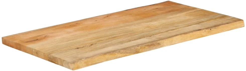 Stalviršis, 120x60x2,5cm, mango masyvas, su gyvu kraštu