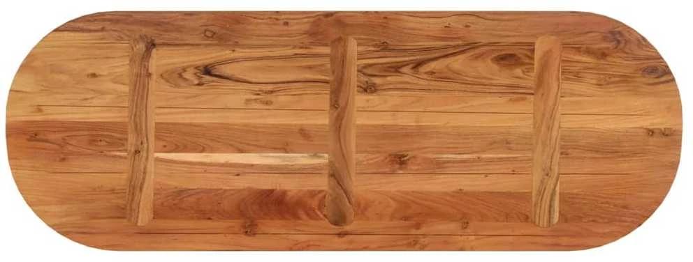 Stalviršis, 140x50x3,8cm, akacijos masyvas, ovalo formos