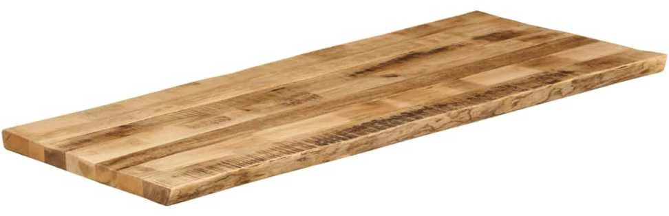 Stalviršis, 140x60x2,5cm, mango masyvas, su gyvu kraštu