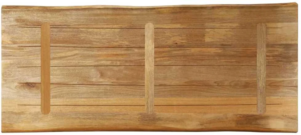Stalviršis, 140x60x2,5cm, mango masyvas, su gyvu kraštu