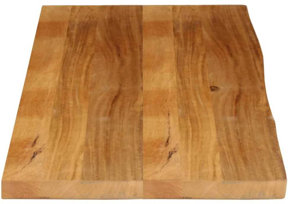Stalviršis, 140x60x2,5cm, mango masyvas, su gyvu kraštu