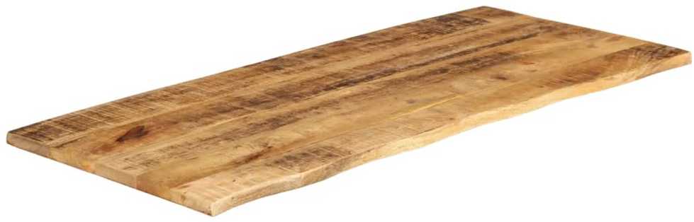 Stalviršis, 140x60x2,5cm, mango masyvas, su gyvu kraštu
