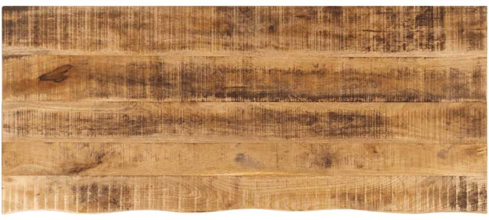 Stalviršis, 140x60x2,5cm, mango masyvas, su gyvu kraštu
