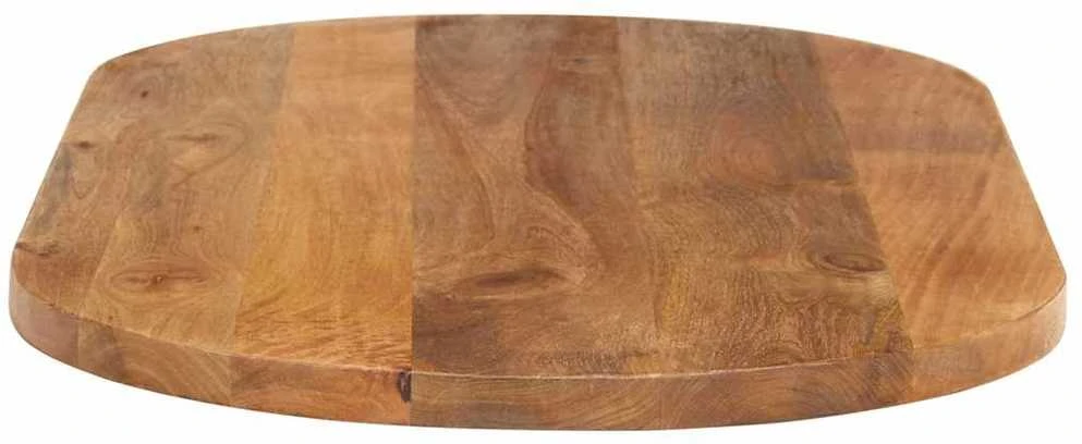 Stalviršis, 140x60x2,5cm, mango medienos masyvas, ovalo formos