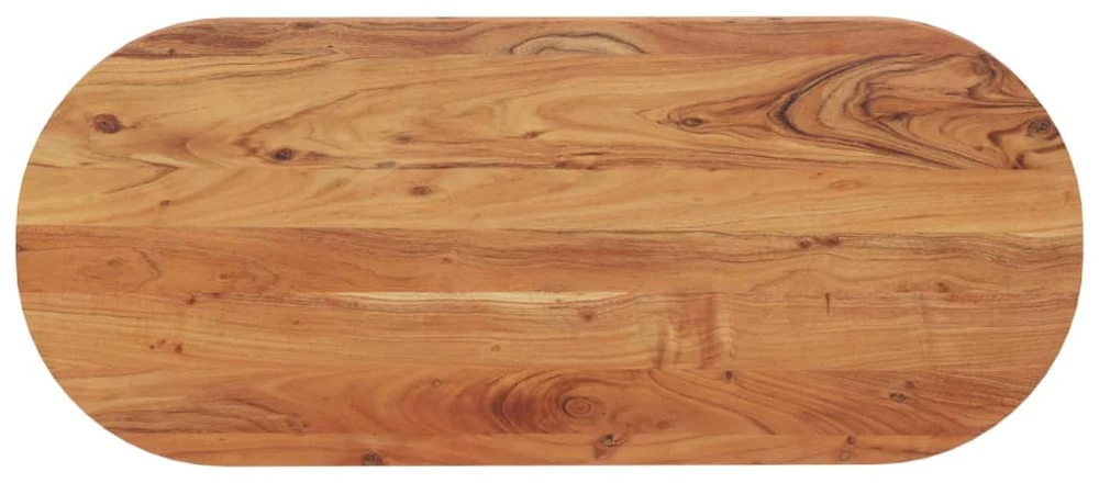 Stalviršis, 140x60x3,8cm, akacijos masyvas, ovalo formos