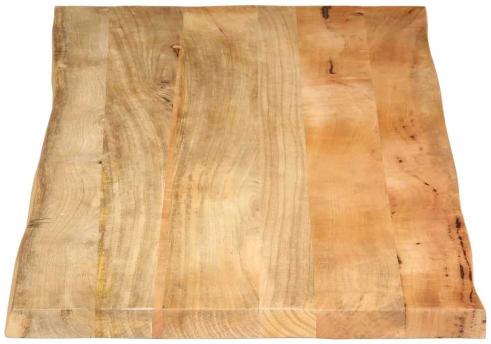 Stalviršis, 140x60x3,8cm, mango masyvas, su gyvu kraštu