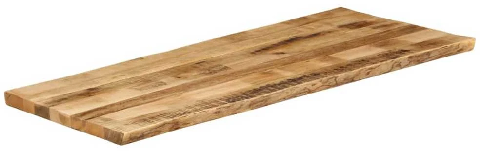 Stalviršis, 140x60x3,8cm, mango masyvas, su gyvu kraštu