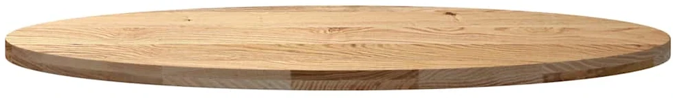 Stalviršis, 140x60x4 cm, ąžuolo medienos masyvas, ovalo formos