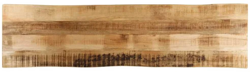 Stalviršis, 160x40x2,5cm, mango masyvas, su gyvu kraštu