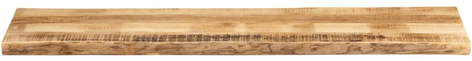 Stalviršis, 160x40x2,5cm, mango masyvas, su gyvu kraštu