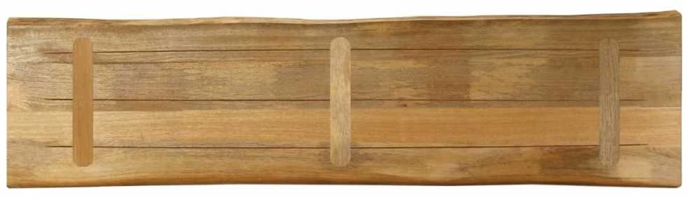 Stalviršis, 160x40x3,8cm, mango masyvas, su gyvu kraštu