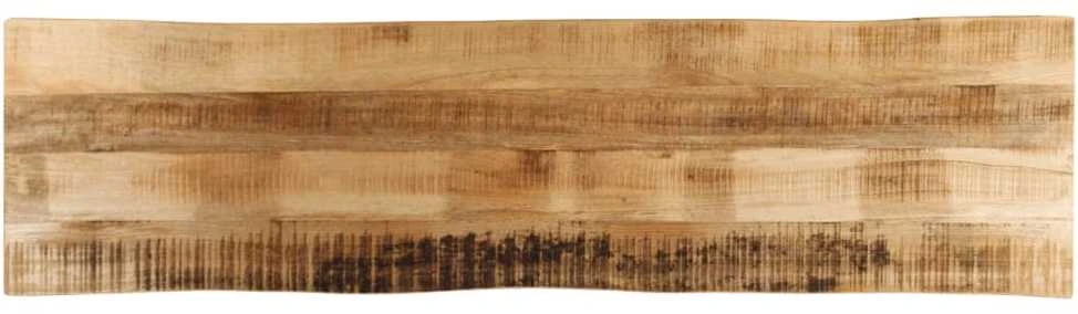 Stalviršis, 180x40x2,5cm, mango masyvas, su gyvu kraštu