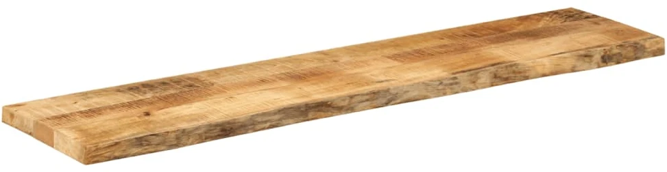 Stalviršis, 180x40x3,8cm, mango masyvas, su gyvu kraštu