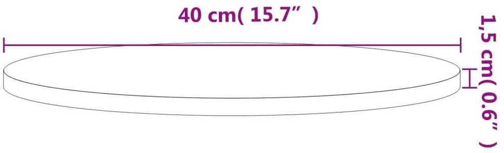 Stalviršis, 40x1,5cm, bukmedžio medienos masyvas, apskritas