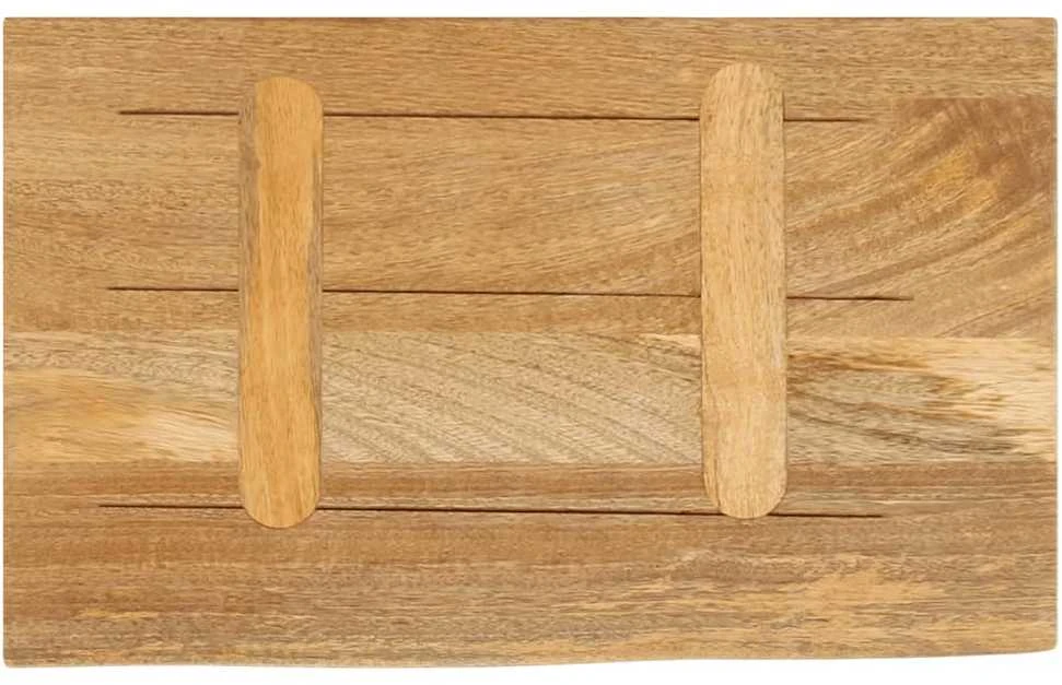 Stalviršis, 40x20x2,5cm, mango medienos masyvas, su gyvu kraštu