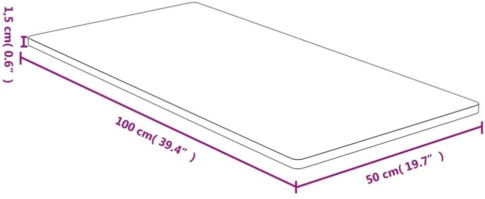 Stalviršis, 50x100x1,5 cm, bambukas