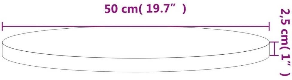 Stalviršis, 50x2,5cm, bukmedžio medienos masyvas, apskritas