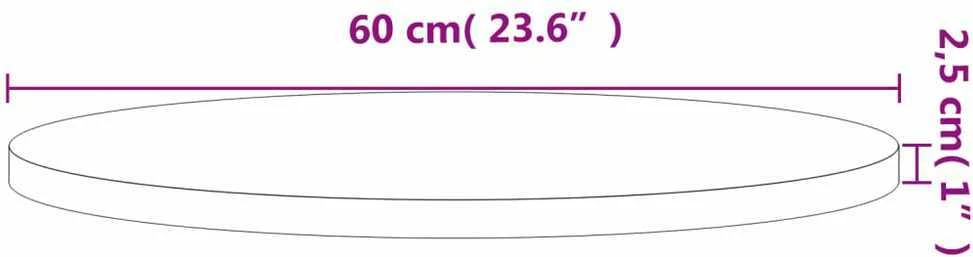 Stalviršis, 60x2,5cm, bukmedžio medienos masyvas, apskritas