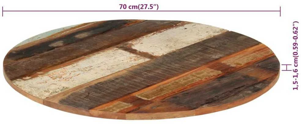 Stalviršis, 70cm, medienos masyvas, 15-16mm, apskritas