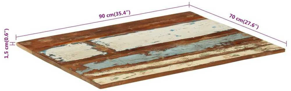Stalviršis, 70x90cm, medienos masyvas, 15-16mm, stačiakampis