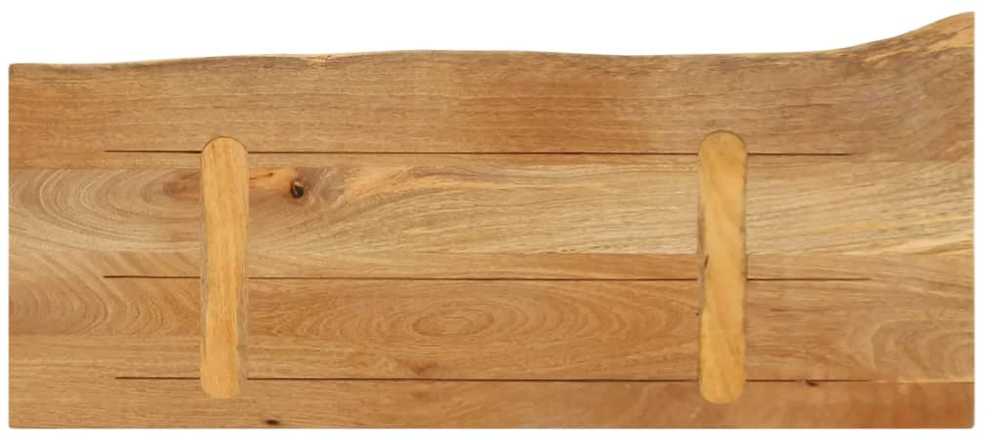 Stalviršis, 80x30x2,5cm, mango medienos masyvas, su gyvu kraštu