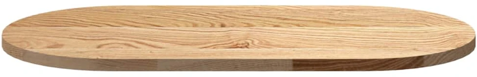 stalviršis 80x40x2 cm ąžuolo masyvo ovalus